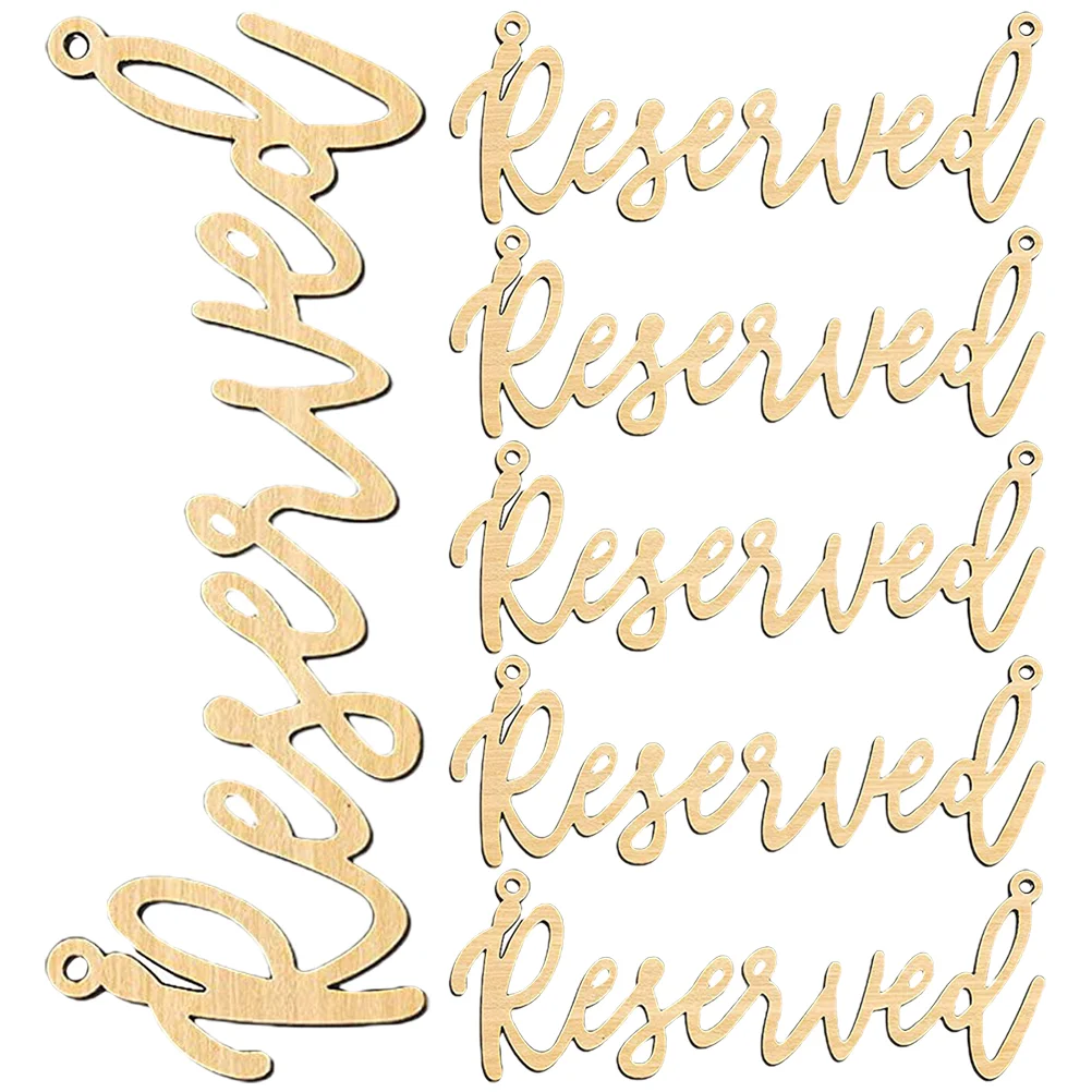 6 Pcs Reserved Table Dining Table Decor Hanging Wooden Craft Pendant Dining Table Decor Elegant Party Dining Decor
6 Pcs Reserved Table Dining Table Decor Hanging Wooden Craft Pendant Dining Table Decor Elegant Party Dining Decor