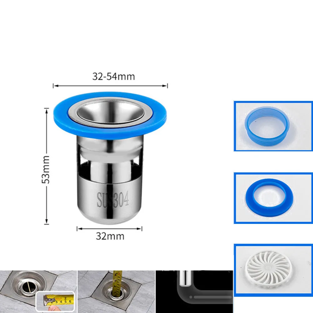 Sealed Cover Floor Drain Core 1PCS 304 Stainless Steel Anti-rust Bathroom Floor Drain Deodorant Cover Practical
Sealed Cover Floor Drain Core 1PCS 304 Stainless Steel Anti-rust Bathroom Floor Drain Deodorant Cover Practical