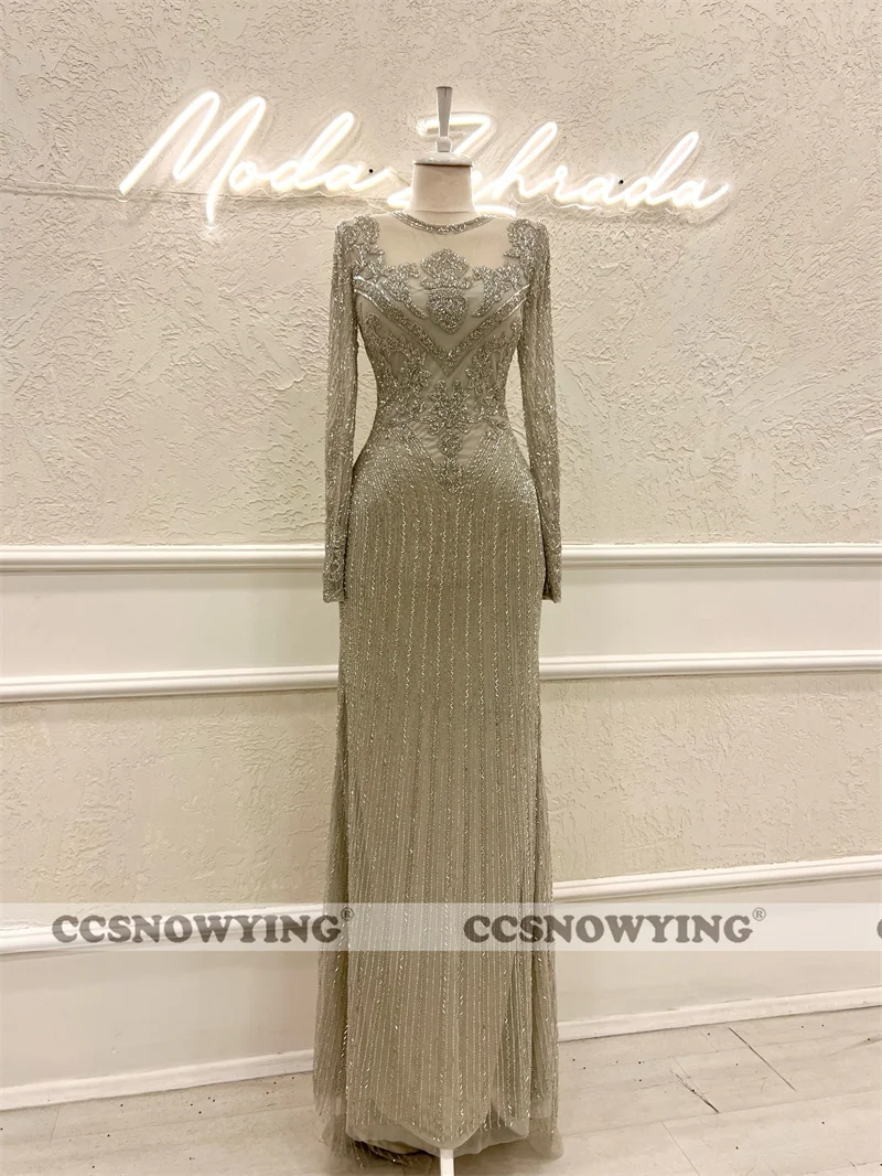 Mermaid Tulle Appliques Prom Dresses Long Sleeve O Neck Women Formal Evening Party Gown Robe De Soiree
Mermaid Tulle Appliques Prom Dresses Long Sleeve O Neck Women Formal Evening Party Gown Robe De Soiree