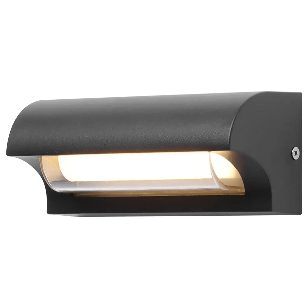 

Настенный светильник, лампа с теплым белым светом, черный корпус, AC85-265V IP65, водонепроницаемое бра для дома, ресторана, магазина, 8 Вт