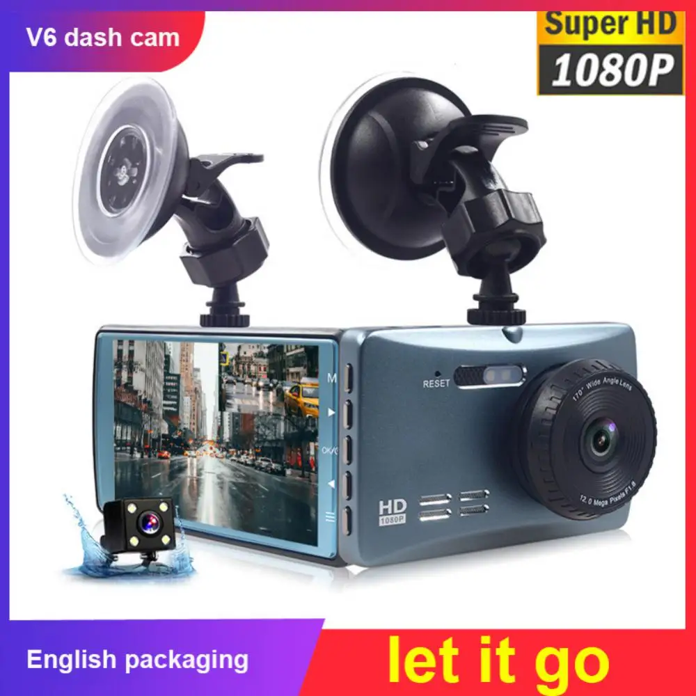 New DVR V6 Metal Case Car Driving Recorder Car HD 1080P Front And Rear Dual With Recorded Reverse Image DVR/Dash Camera
New DVR V6 Metal Case Car Driving Recorder Car HD 1080P Front And Rear Dual With Recorded Reverse Image DVR/Dash Camera