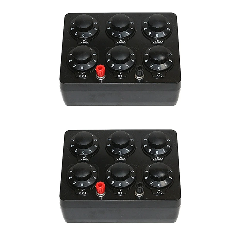 2X 0-99999.9 Ohm Simple Resistance Box Precision Variable Decade Resistor Teaching Instrument Teaching Resistance Box
2X 0-99999.9 Ohm Simple Resistance Box Precision Variable Decade Resistor Teaching Instrument Teaching Resistance Box