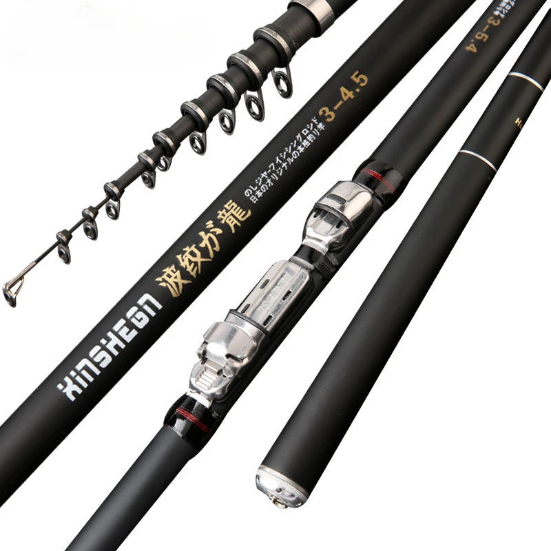 Fishing Rod Carbon Fiber Telescopic Spinning Fishing Rods 2.4m 2.7m 3.6m 4.5m 5.4m 6.3m Ocean Rock Fshing Pole
Fishing Rod Carbon Fiber Telescopic Spinning Fishing Rods 2.4m 2.7m 3.6m 4.5m 5.4m 6.3m Ocean Rock Fshing Pole