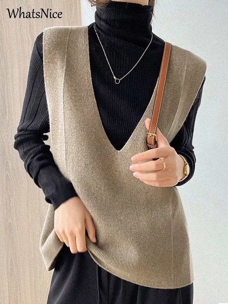 New Girls Vintage Sweater Vest Women Casual Korean Fashion Warm Oversized Knitted Vest Female Lady OL Nice Woman Sweaters Vests
New Girls Vintage Sweater Vest Women Casual Korean Fashion Warm Oversized Knitted Vest Female Lady OL Nice Woman Sweaters Vests