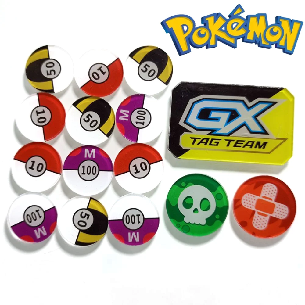 Anime Pokemon Pikachu Charizard Card Battle Games PTCG Hobby Board Games Props Damage Counter Anomaly Marker Collection Kids Toy
Anime Pokemon Pikachu Charizard Card Battle Games PTCG Hobby Board Games Props Damage Counter Anomaly Marker Collection Kids Toy