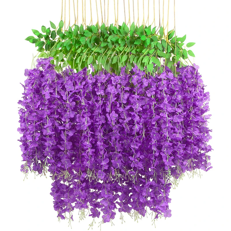 12 Pack Wisteria Flower Vines Garland Artificial Flower Strings Silk Wisteria Garland Flowers Wisteria Vine for Wedding Decor
12 Pack Wisteria Flower Vines Garland Artificial Flower Strings Silk Wisteria Garland Flowers Wisteria Vine for Wedding Decor