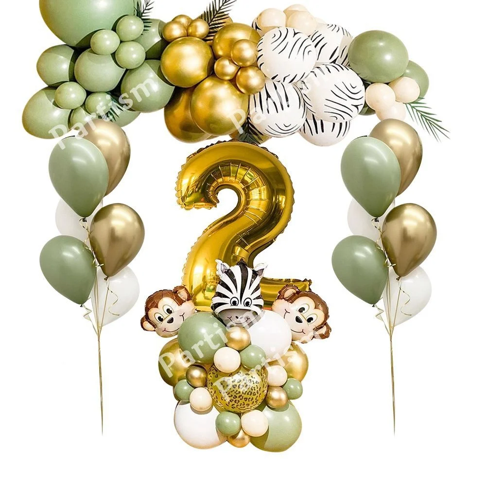 33pcs Avocado Green Balloon Kit With Wild Animal Balloons Set For Kids Happy Birthday Wild Jungle Safari Party Decorations
33pcs Avocado Green Balloon Kit With Wild Animal Balloons Set For Kids Happy Birthday Wild Jungle Safari Party Decorations