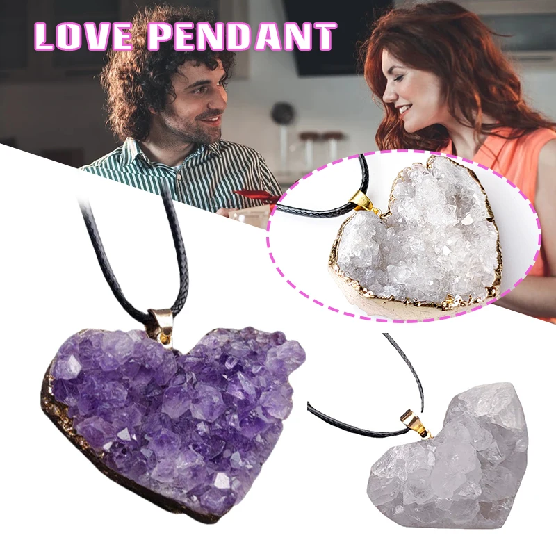 Irregular Natural Crystal Heart Pendant Necklace for Women Girls Exquisite for Women Girls Heart Pendant Necklace AUG889
Irregular Natural Crystal Heart Pendant Necklace for Women Girls Exquisite for Women Girls Heart Pendant Necklace AUG889