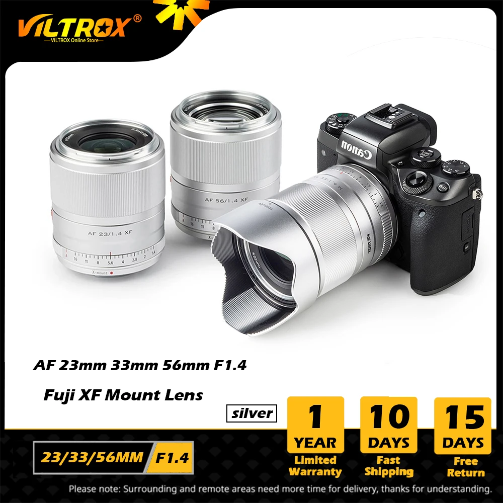 

Viltrox 23mm 33mm 56mm F1.4 X fuji Lesn Auto Focus Large Aperture APS-C Lens for fujifilm Lens fuji XF mount X20 T30 Camera lens