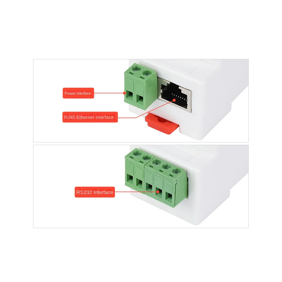 Waveshare RS232 TO ETH Industry Rail Type Serial Server RS232 To RJ45 Ethernet Module 300-115200Bps TCP/IP To Serial Module
Waveshare RS232 TO ETH Industry Rail Type Serial Server RS232 To RJ45 Ethernet Module 300-115200Bps TCP/IP To Serial Module