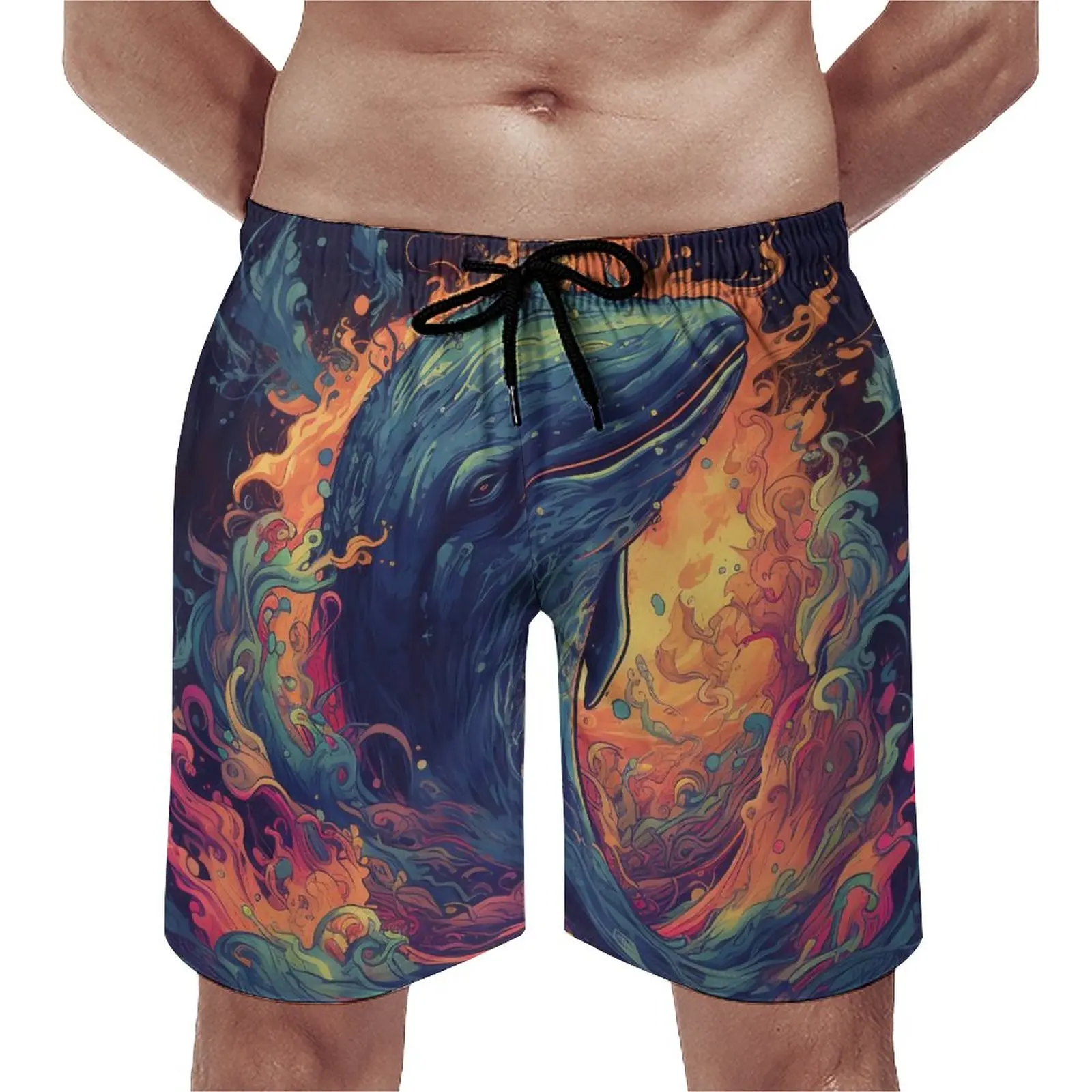 Whale Gym Shorts Summer Animal Head Flames Vintage Beach Shorts Men Running Quick Drying Custom Beach Trunks
Whale Gym Shorts Summer Animal Head Flames Vintage Beach Shorts Men Running Quick Drying Custom Beach Trunks
