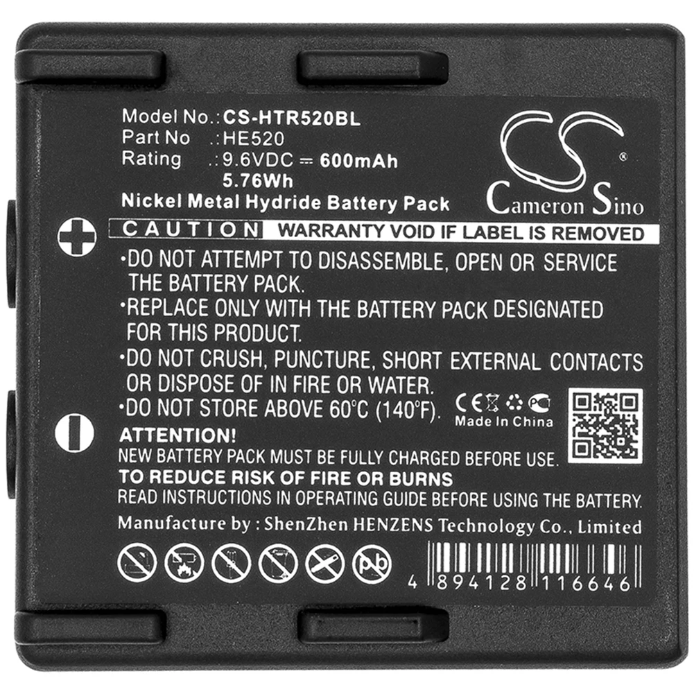 Cameron Sino 600mA Battery for Hetronic Ergo,FBH300,Nova 68300510,68300520,68300530,FBH900,HE520,HT-02,NM19HB,RHE9608KY
Cameron Sino 600mA Battery for Hetronic Ergo,FBH300,Nova 68300510,68300520,68300530,FBH900,HE520,HT-02,NM19HB,RHE9608KY