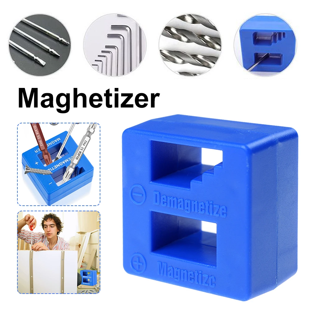 Portable Magnetizer for Screw Drills Magnetizer Demagnetizer Tool for Screwdriver Bits and Tips Sockets Nuts Bolts Nails
Portable Magnetizer for Screw Drills Magnetizer Demagnetizer Tool for Screwdriver Bits and Tips Sockets Nuts Bolts Nails