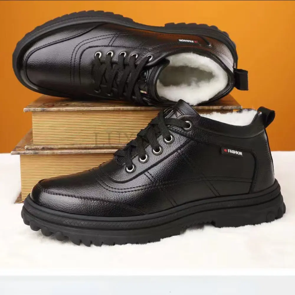 Winter Black Genuine Leather Comfy Men's Shoes Fashion Luxury Brand Men Boots New Design Outdoor Hiking Boots Man Casual Boots
Winter Black Genuine Leather Comfy Men's Shoes Fashion Luxury Brand Men Boots New Design Outdoor Hiking Boots Man Casual Boots