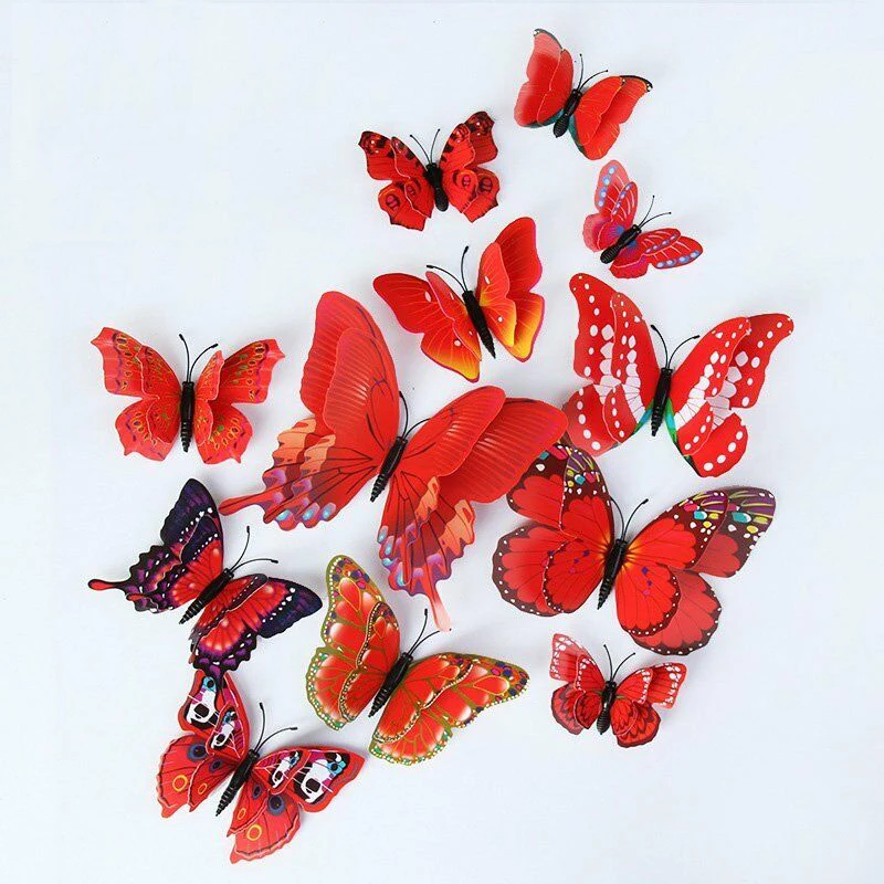 PVC Wall Sticker Removable Shop Window Accessory Attachment Butterfly Decoration Display Gift Glass Convenient
PVC Wall Sticker Removable Shop Window Accessory Attachment Butterfly Decoration Display Gift Glass Convenient