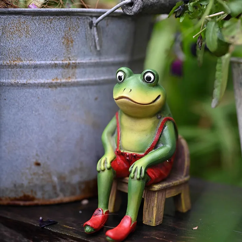 Cartoon Resin Seat Frog Statue Ornaments Garden Balcony Courtyard Animal Crafts Home Tabletop Pastoral Decoration Accessories
Cartoon Resin Seat Frog Statue Ornaments Garden Balcony Courtyard Animal Crafts Home Tabletop Pastoral Decoration Accessories