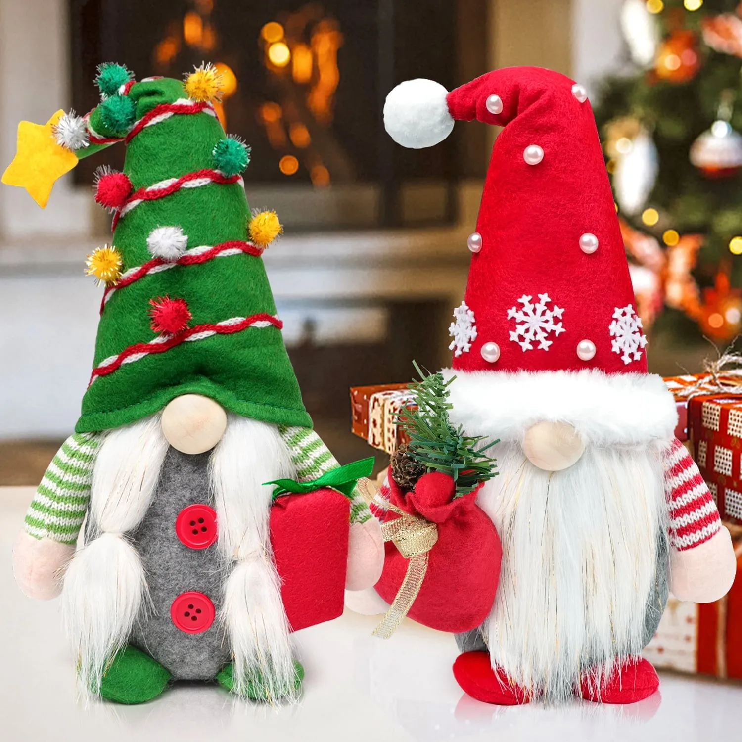 Christmas Decorations Gnome Plush doll Knitted Hat Dwarf Doll Christmas Ornaments Handheld Crutch Faceless Doll Xmas Kids Gift
Christmas Decorations Gnome Plush doll Knitted Hat Dwarf Doll Christmas Ornaments Handheld Crutch Faceless Doll Xmas Kids Gift