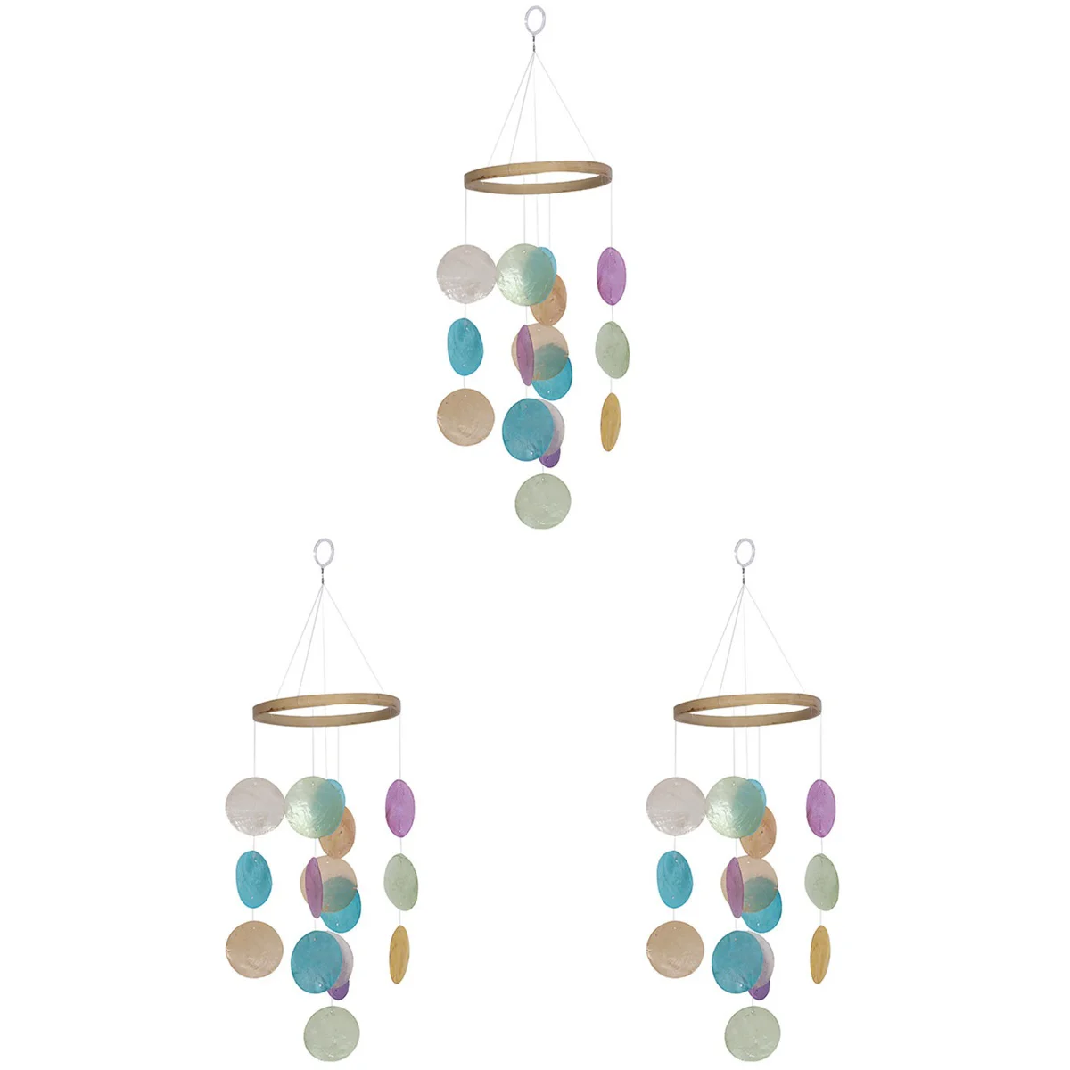 3 Pieces Ocean Colorful Shell Wind Chimes Trendy Home Decor Colored Hanging Bell
3 Pieces Ocean Colorful Shell Wind Chimes Trendy Home Decor Colored Hanging Bell