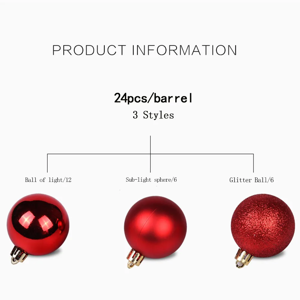 ~24PCS Christmas Tree~ Ball Ornament 3CM ~Baubles Birthday Party ~Wedding Home Garden~ Christmas Tree Decorations
~24PCS Christmas Tree~ Ball Ornament 3CM ~Baubles Birthday Party ~Wedding Home Garden~ Christmas Tree Decorations