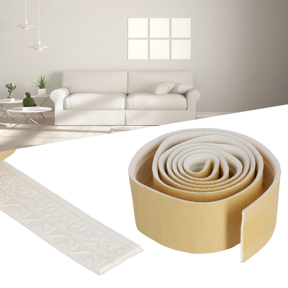 1pc 3D Embossed Waterproof Decorative Strip Waist Line Skirting Line Self-Adhesive Wall Sticker Foam Edge Trim Home Decor DIY
1pc 3D Embossed Waterproof Decorative Strip Waist Line Skirting Line Self-Adhesive Wall Sticker Foam Edge Trim Home Decor DIY