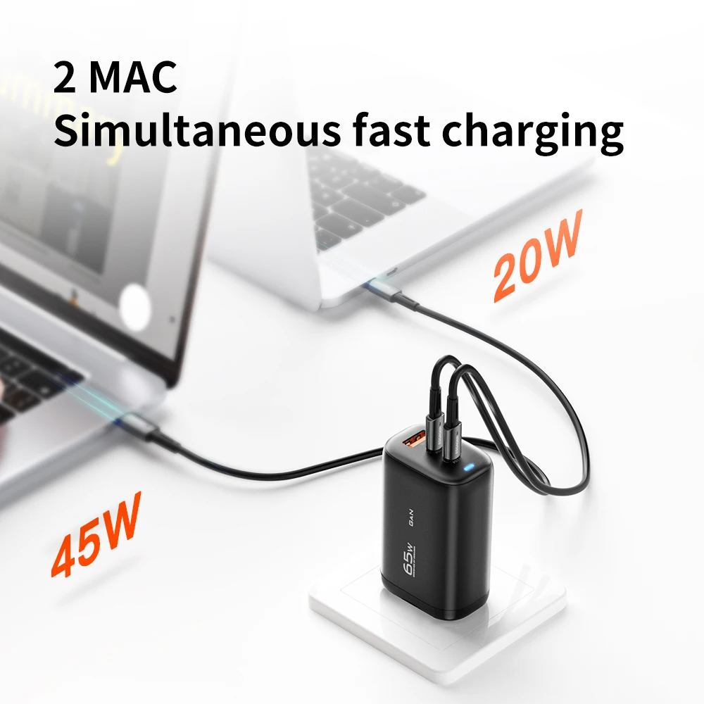 65W QC3.0 Usb Charger Quick Charge PD3.0 Fast Charger Portable 65w Qc3.0 Fast Charging Phone Charger Quick Charge Gan Charger
65W QC3.0 Usb Charger Quick Charge PD3.0 Fast Charger Portable 65w Qc3.0 Fast Charging Phone Charger Quick Charge Gan Charger
