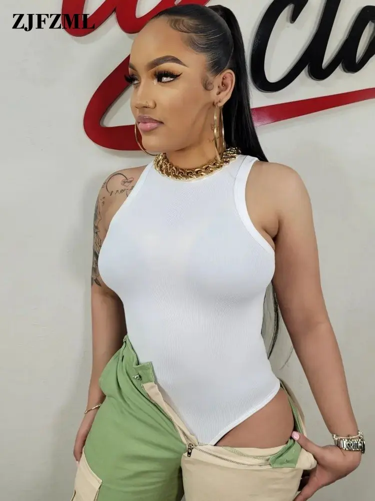 Streetwear Elastic Knit Ribbed Skinny Bodysuit Women 2022 Solid Color Crewneck Sleeveless One Piece Overalls Ins Simple Outfits
Streetwear Elastic Knit Ribbed Skinny Bodysuit Women 2022 Solid Color Crewneck Sleeveless One Piece Overalls Ins Simple Outfits