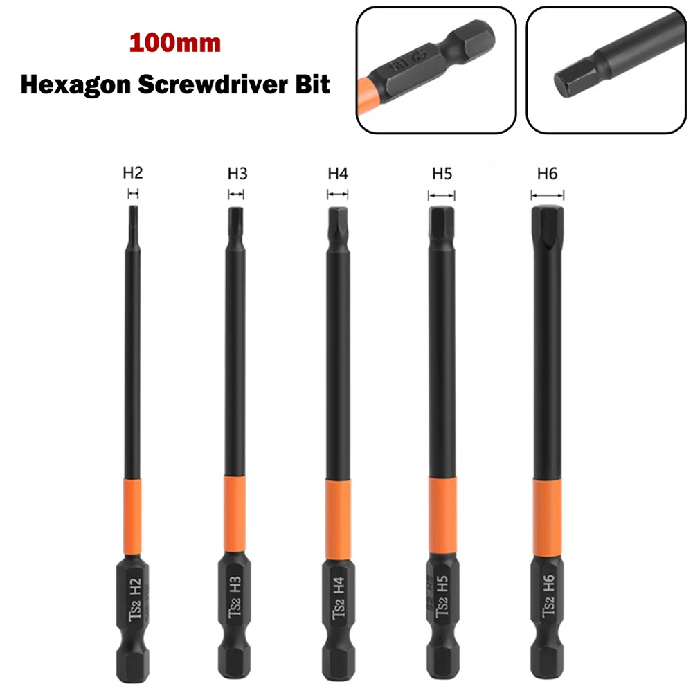 5pcs Hexagon Screwdriver Bit Quick Change Impact Driver Power Drill Magnetic Screwdriver Bit 100mm Alloy Steel Hand Tools
5pcs Hexagon Screwdriver Bit Quick Change Impact Driver Power Drill Magnetic Screwdriver Bit 100mm Alloy Steel Hand Tools