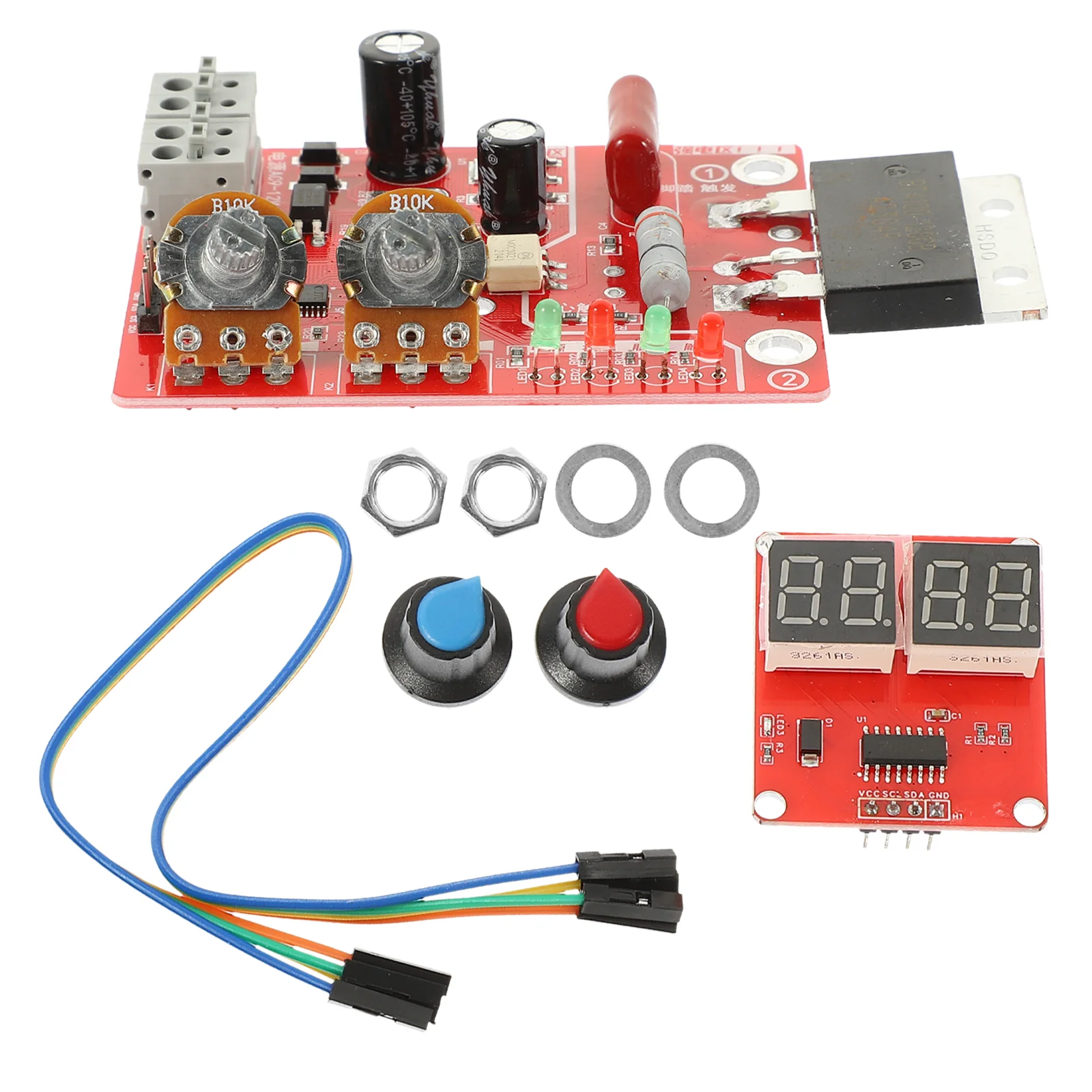 Welder Machine Time Control Board DIY Welding Equipment Digital Spot Panel Current Controller
Welder Machine Time Control Board DIY Welding Equipment Digital Spot Panel Current Controller