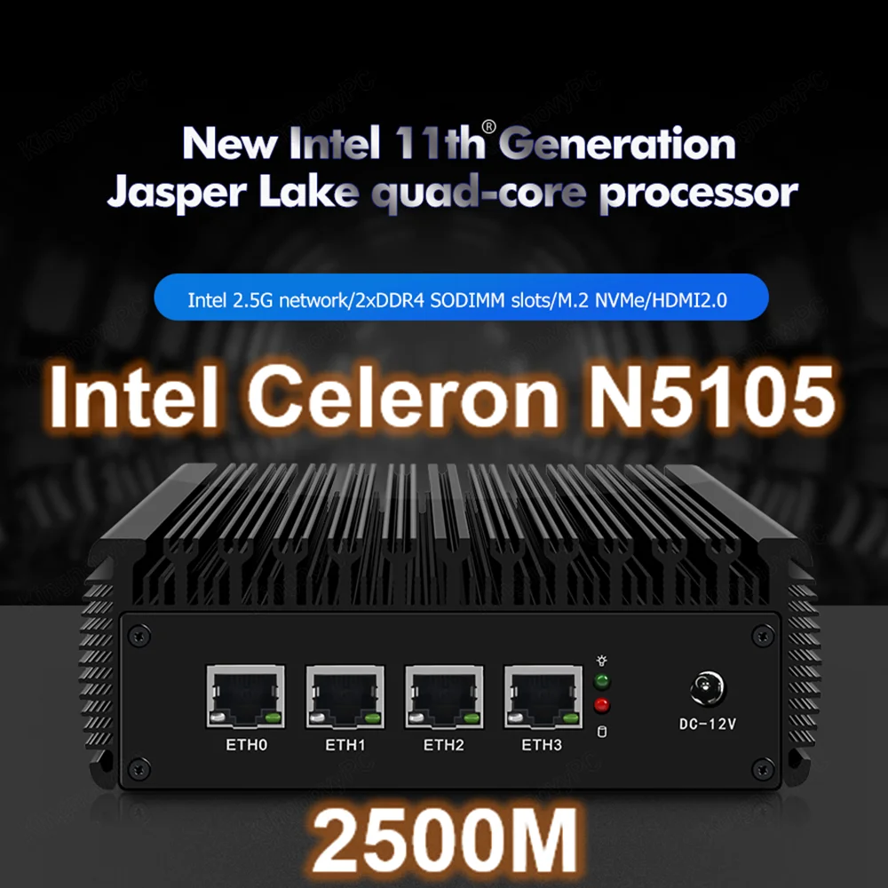 2,5G pfSense мини-ПК безвентиляторный 11-го поколения Celeron N5105 4 * Intel i225 2500M Lan M.2 NVMe SSD 2 * DDR4 маршрутизатор OPNsense брандмауэр сервер
2,5G pfSense мини-ПК безвентиляторный 11-го поколения Celeron N5105 4 * Intel i225 2500M Lan M.2 NVMe SSD 2 * DDR4 маршрутизатор OPNsense брандмауэр сервер