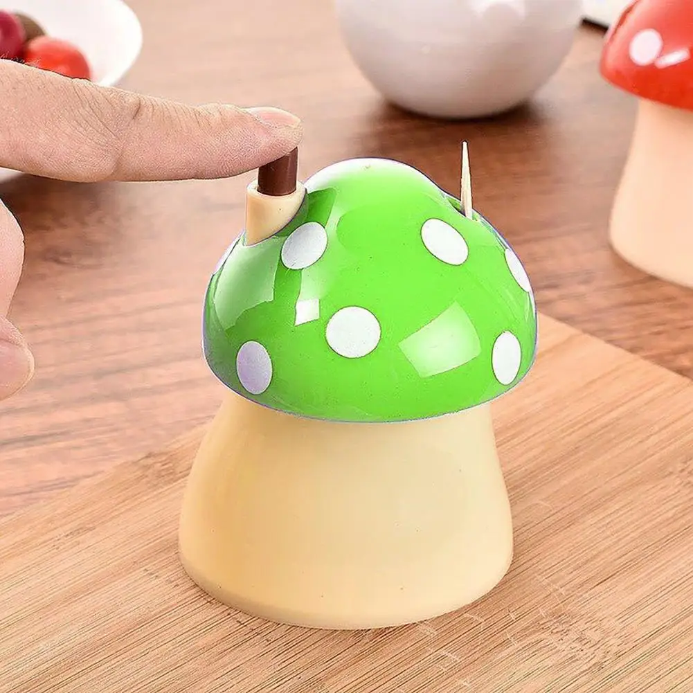 Press Design Automatic Toothpick Holder Dustproof Large Capacity Creative Mushroom Shaped Table Toothpick Storage Box for Home
Press Design Automatic Toothpick Holder Dustproof Large Capacity Creative Mushroom Shaped Table Toothpick Storage Box for Home