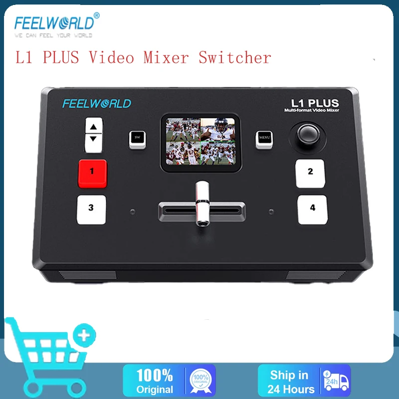 FEELWORLD L1 PLUS Multi-camera Video Mixer Switcher Touch Screen USB2.0 Recording PTZ Control USB 3.0 Fast Live Streaming
FEELWORLD L1 PLUS Multi-camera Video Mixer Switcher Touch Screen USB2.0 Recording PTZ Control USB 3.0 Fast Live Streaming