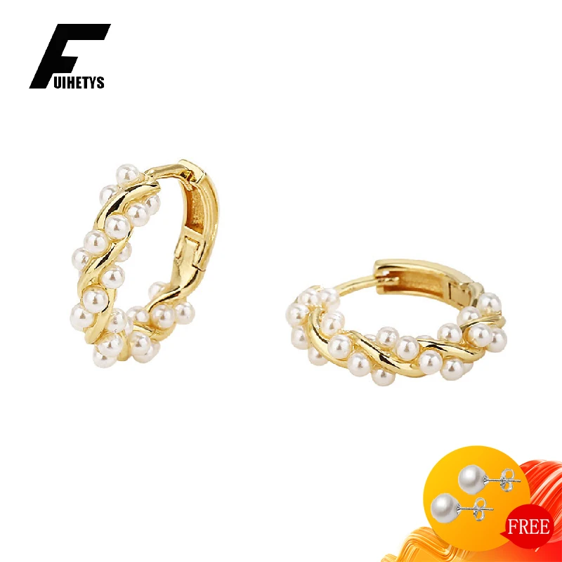 FUIHETYS Pearl Earrings 925 Silver Jewelry Accessories for Women Wedding Party Engagement Gift Fashion Drop Earring Wholesale
FUIHETYS Pearl Earrings 925 Silver Jewelry Accessories for Women Wedding Party Engagement Gift Fashion Drop Earring Wholesale