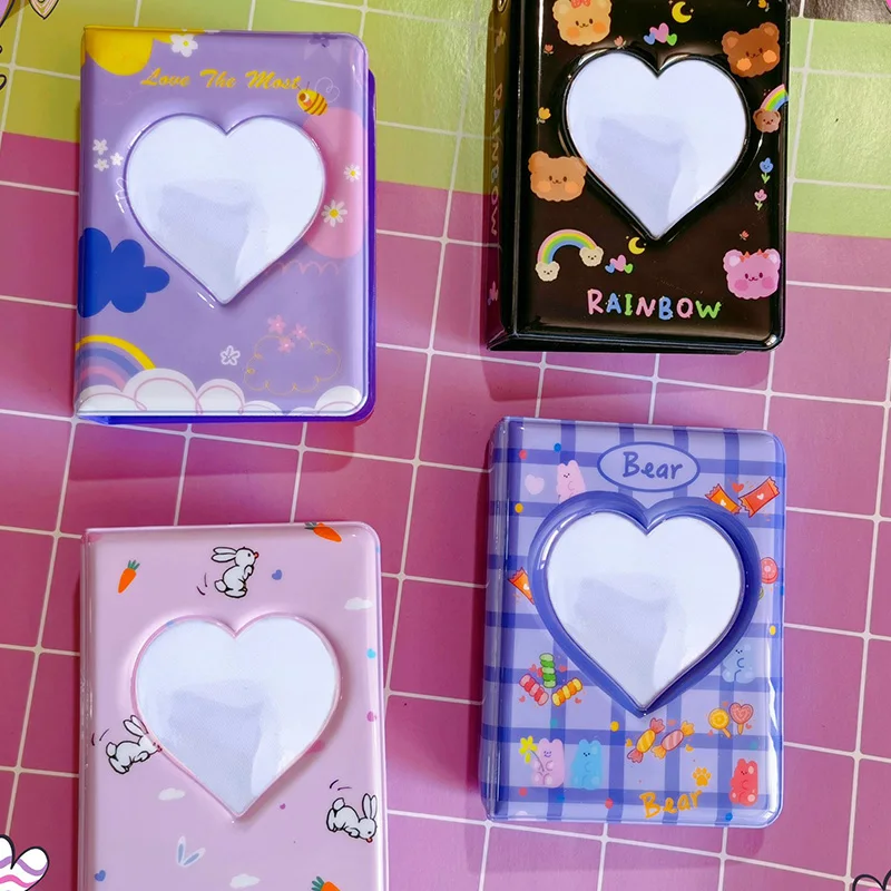 3 Inch Sweet Star Photocard Binder Love Heart Hollow Out Photo Album Korean Idol Pictures Storage Book Cards Collect Book
3 Inch Sweet Star Photocard Binder Love Heart Hollow Out Photo Album Korean Idol Pictures Storage Book Cards Collect Book