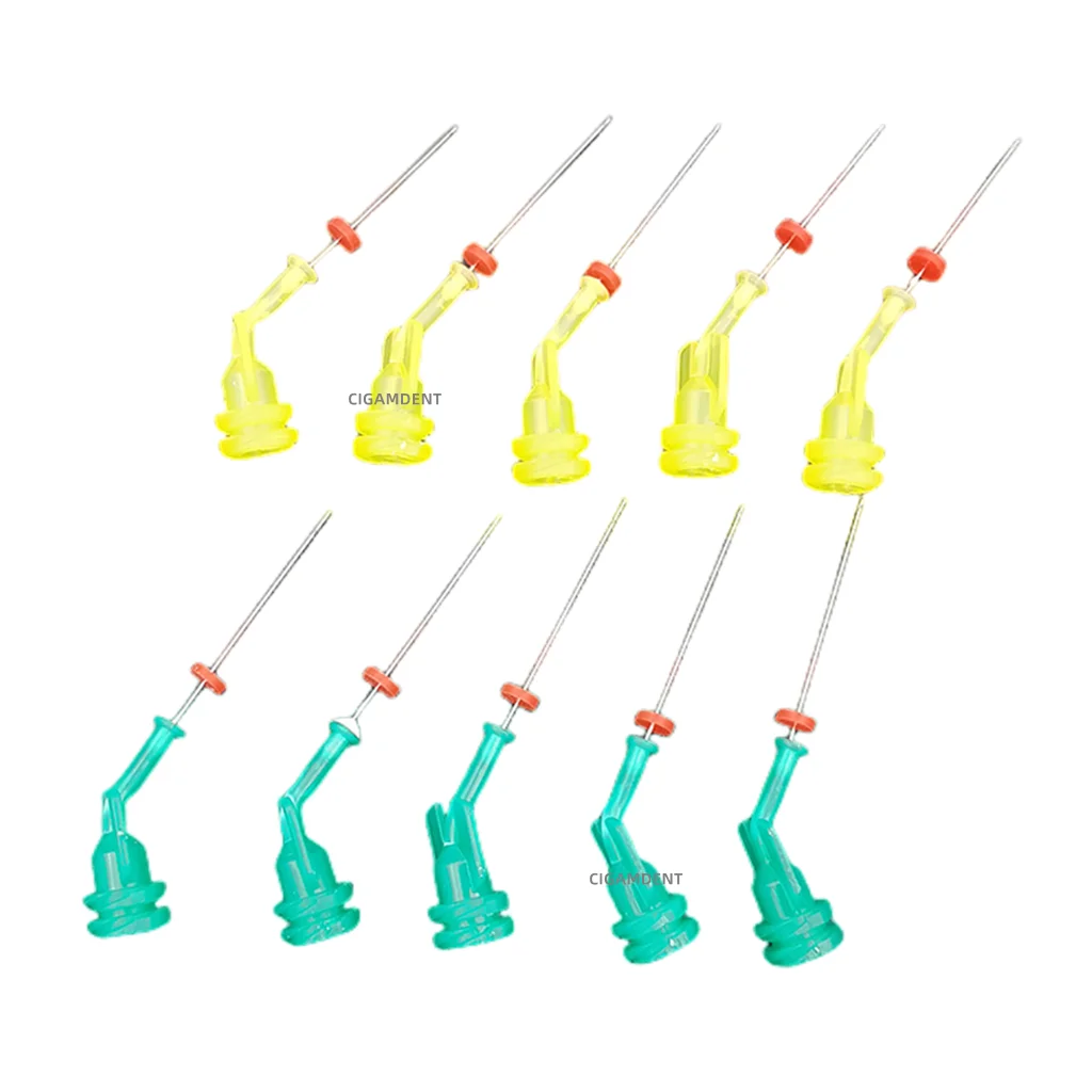 10pcs Dental Irrigation Needle Reusable Syringe Tips 30G 25/21mm Autoclavable 2-Side Hole Green For Root Canal Cleaning
10pcs Dental Irrigation Needle Reusable Syringe Tips 30G 25/21mm Autoclavable 2-Side Hole Green For Root Canal Cleaning