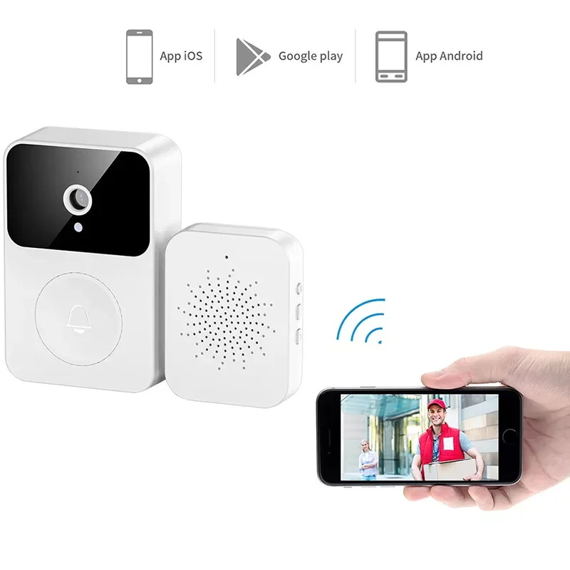 Умный беспроводной дверной видеозвонок с Wi-Fi, Домашняя безопасность, монитор дверного звонка, камера HD, инфракрасное ночное видение, дистан...
Умный беспроводной дверной видеозвонок с Wi-Fi, Домашняя безопасность, монитор дверного звонка, камера HD, инфракрасное ночное видение, дистан...
