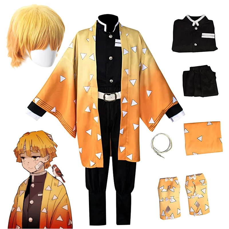 Adult and Kids Anime Demon Slayer Kimetsu No Yaiba Agatsuma Zenitsu Cosplay Costume Kimono Uniform Halloween Party Costumes
Adult and Kids Anime Demon Slayer Kimetsu No Yaiba Agatsuma Zenitsu Cosplay Costume Kimono Uniform Halloween Party Costumes