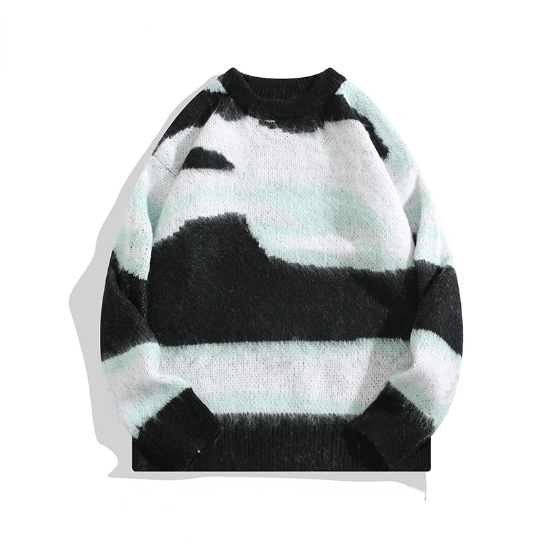 Autumn and Winter Top Thickened Contrast Cashmere Sweater Men's Knitted Sweater Student Warm Youth Fashion Pullovers D54
Autumn and Winter Top Thickened Contrast Cashmere Sweater Men's Knitted Sweater Student Warm Youth Fashion Pullovers D54