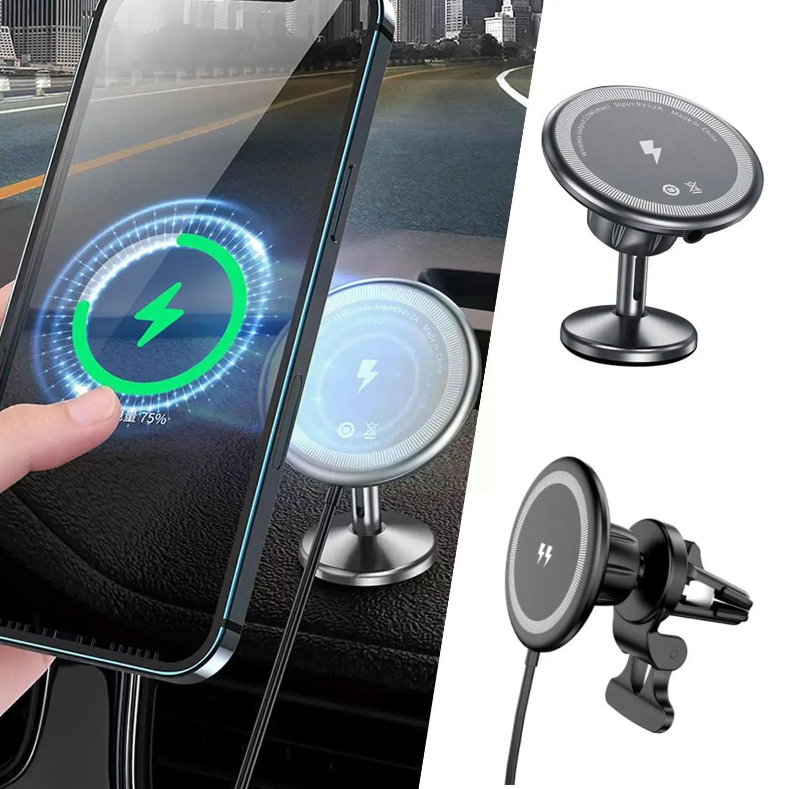 Universal Car Air Vent Stand Phone Holder Magnetic Wireless Charging Stand For Mobile Phone R6x8
Universal Car Air Vent Stand Phone Holder Magnetic Wireless Charging Stand For Mobile Phone R6x8