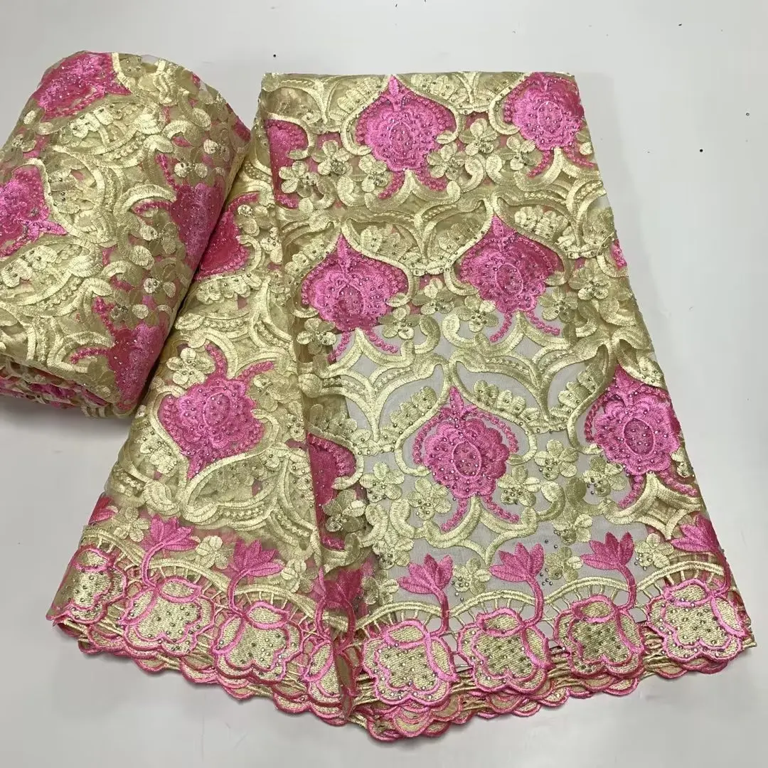 Nigerian Lace Fabric 2022 High Quality African Lace Fabric Tulle Embroidery French Guipure Cord Lace Fabric For Party Sewing
Nigerian Lace Fabric 2022 High Quality African Lace Fabric Tulle Embroidery French Guipure Cord Lace Fabric For Party Sewing