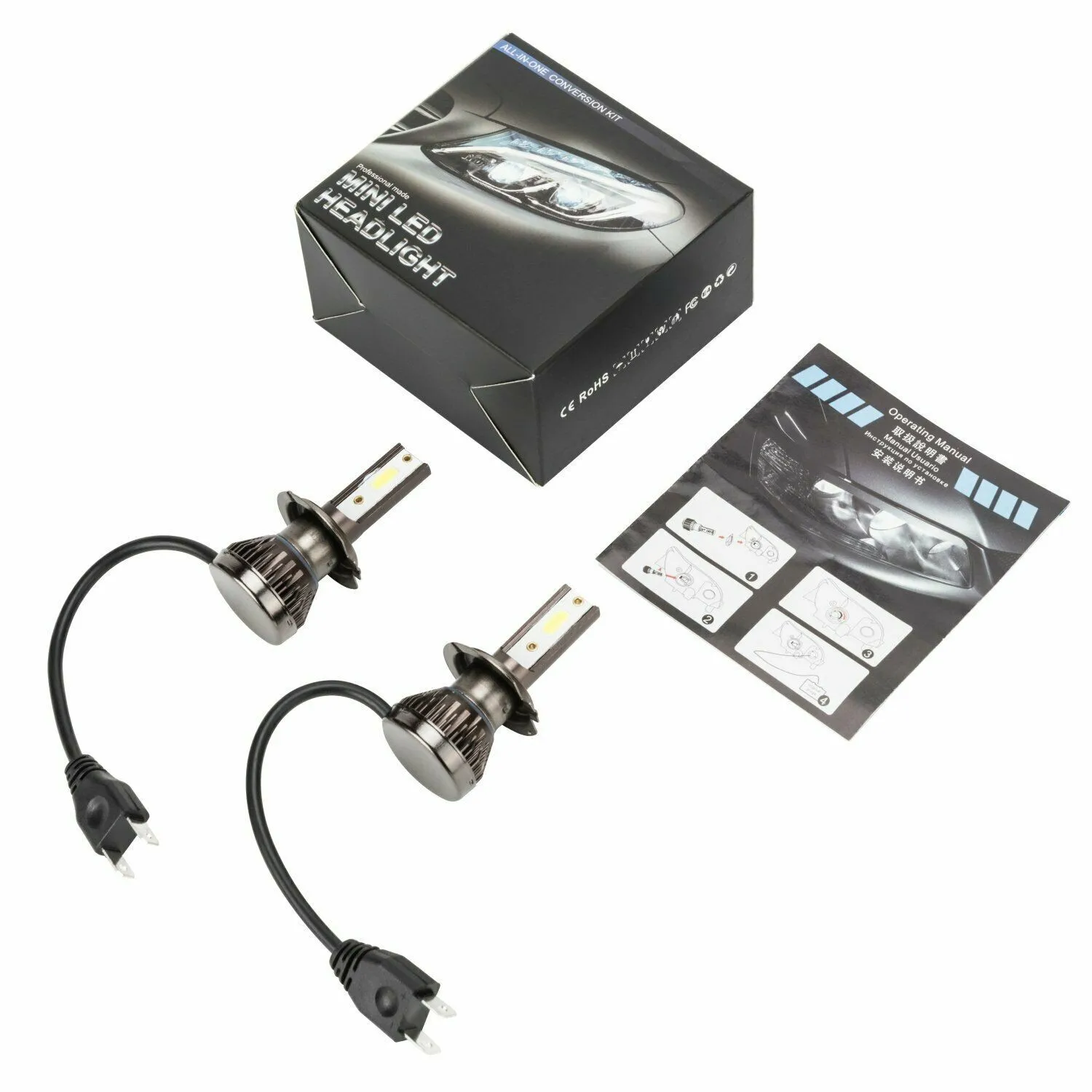 Headlamp Bulbs Headlight Canbus DC 9V-32V Error Free H7 Hi/Low Beam Kit LED Replacement 110W Super Bright 20000LM
Headlamp Bulbs Headlight Canbus DC 9V-32V Error Free H7 Hi/Low Beam Kit LED Replacement 110W Super Bright 20000LM
