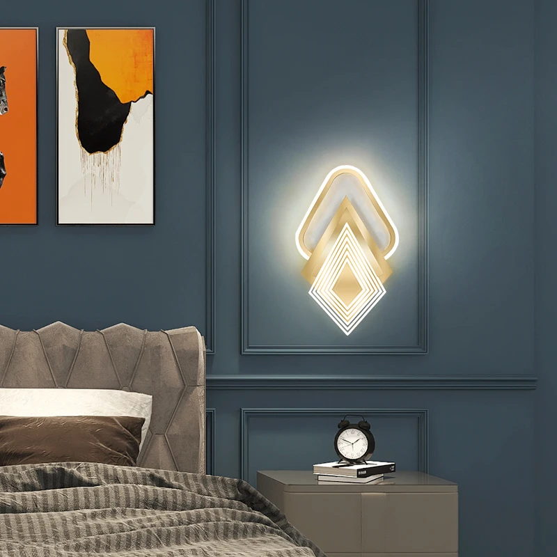 Nordic LED Modern Wall Lamp Light Sconce for Bedside Living Room Bedroom Study Creative Stairs Crystal Home Decoration Lighting
Nordic LED Modern Wall Lamp Light Sconce for Bedside Living Room Bedroom Study Creative Stairs Crystal Home Decoration Lighting