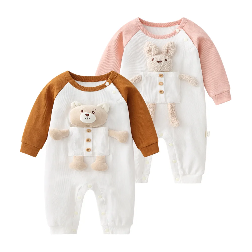 Newborn Rompers Cute Baby Onesie Spring&Autumn Long Sleeve Clothes 3D Bear/Bunny Outfits 0-2Y Boy/Girl Jumpsuit Infant Baby Gift
Newborn Rompers Cute Baby Onesie Spring&Autumn Long Sleeve Clothes 3D Bear/Bunny Outfits 0-2Y Boy/Girl Jumpsuit Infant Baby Gift