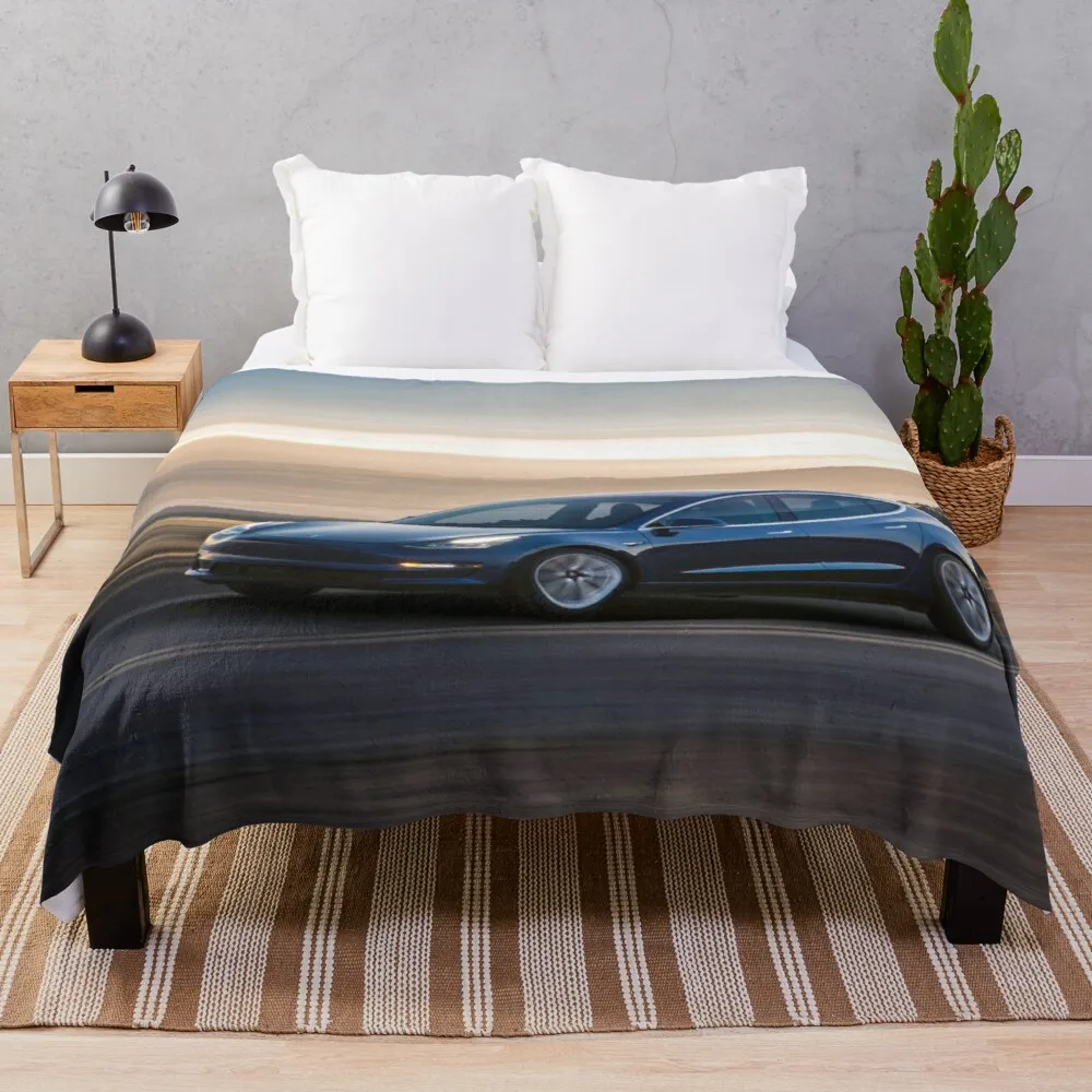 Tesla Model 3 On The Road Throw Blanket hairy Thin wadding blanket flannel blanket
Tesla Model 3 On The Road Throw Blanket hairy Thin wadding blanket flannel blanket