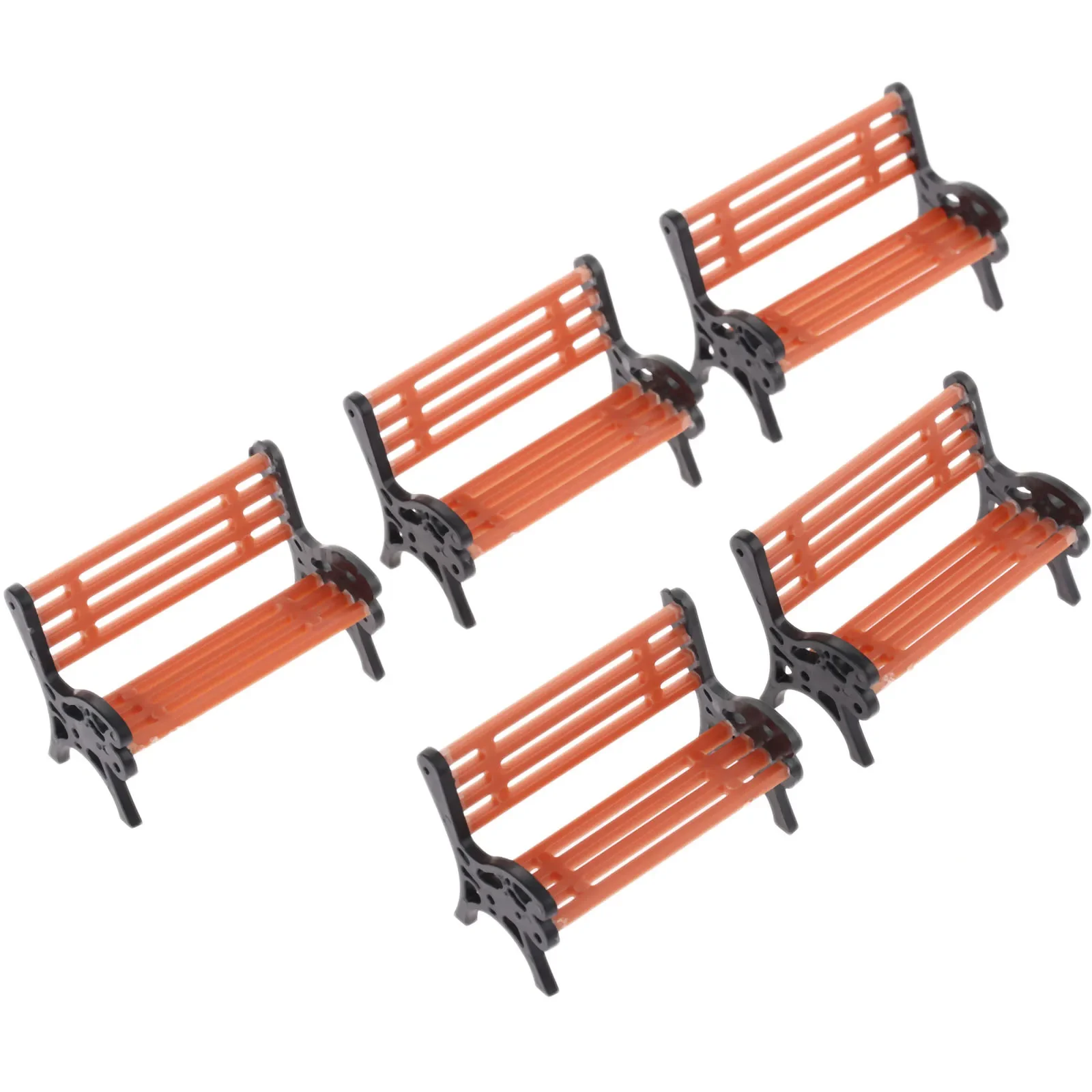 Миниатюрные пластиковые скамейки для сада 5 шт. 
Миниатюрные пластиковые скамейки для сада 5 шт.