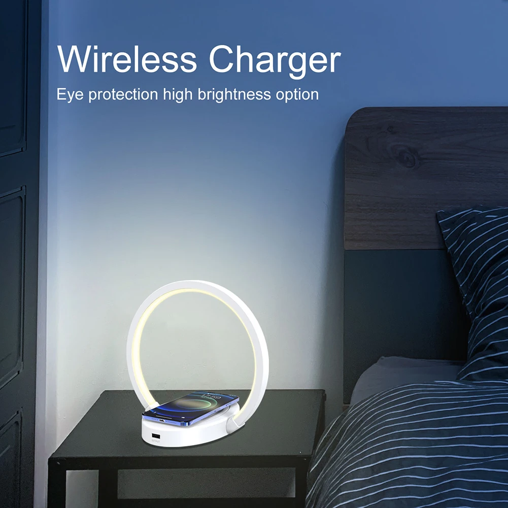 Wireless Charging Table Lamps For Bedroom Reading Light Bedside USB Wireless Charger Night Light Eye Protect Touch Dimming Light
Wireless Charging Table Lamps For Bedroom Reading Light Bedside USB Wireless Charger Night Light Eye Protect Touch Dimming Light