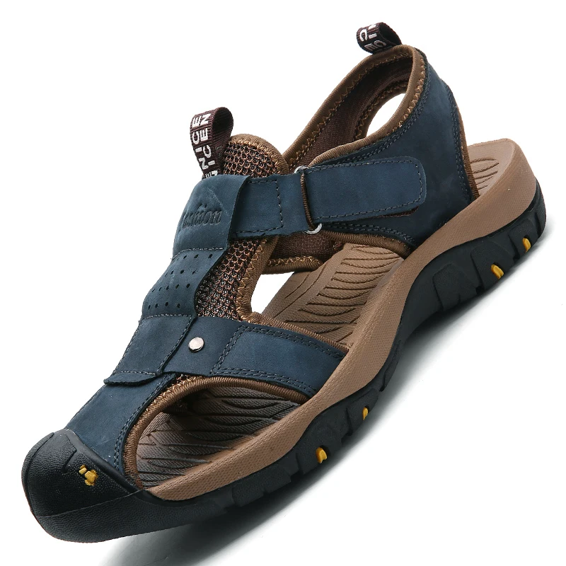 Summer Men Beach Sandals 38-48 Genuine Leather Casual Outdoor Plus Size Handmade Male Shoes
Summer Men Beach Sandals 38-48 Genuine Leather Casual Outdoor Plus Size Handmade Male Shoes