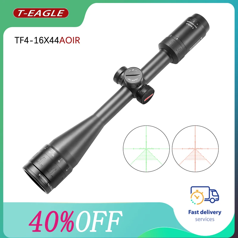 T-EAGLE TF 4-16X44AOE Tactical Hunting Weapons Accessories Optical Collimator Sight Spotting Scope for Rifle Airsoft PCP Sniper
T-EAGLE TF 4-16X44AOE Tactical Hunting Weapons Accessories Optical Collimator Sight Spotting Scope for Rifle Airsoft PCP Sniper
