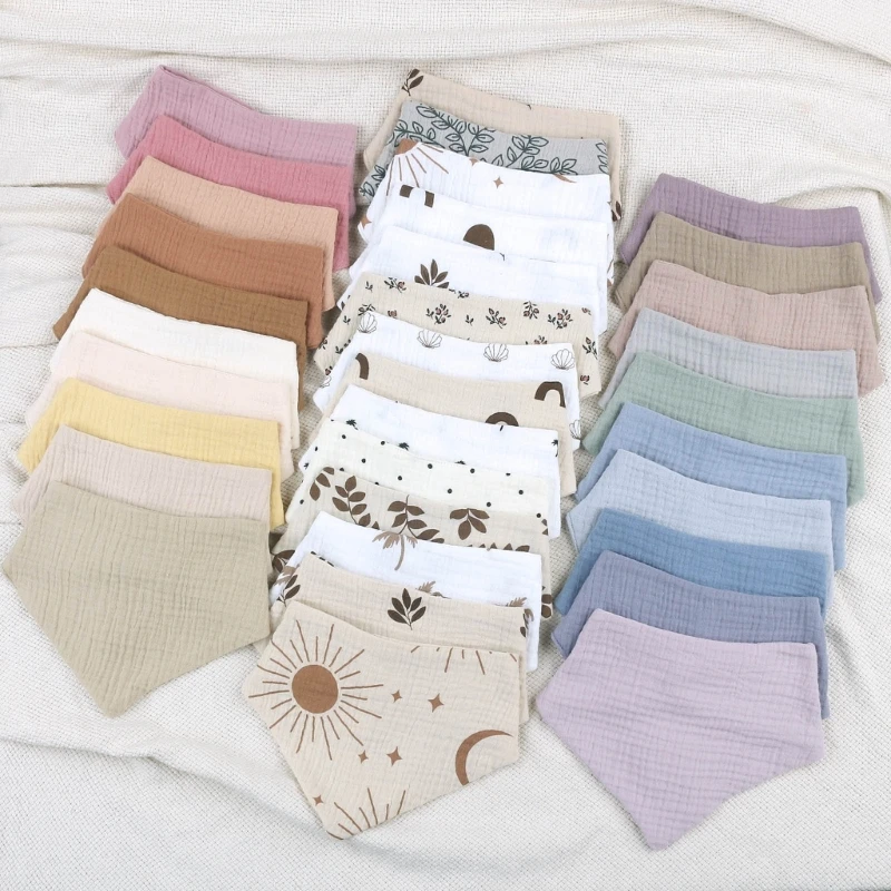 4pcs Cotton Baby Drool Bibs Solid/Print Triangle Scarf Comfortable Drooling Teething Burp Cloth Breathable Saliva Towel
4pcs Cotton Baby Drool Bibs Solid/Print Triangle Scarf Comfortable Drooling Teething Burp Cloth Breathable Saliva Towel