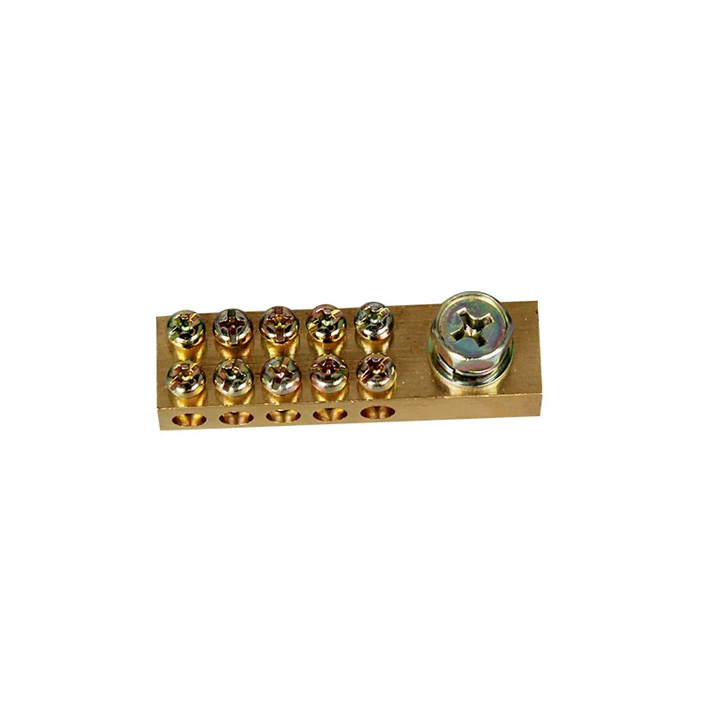1PCS 10*18 5 Hole Double Row Zero Ground Row High Current Distribution Box Copper Bar Brass Terminal
1PCS 10*18 5 Hole Double Row Zero Ground Row High Current Distribution Box Copper Bar Brass Terminal