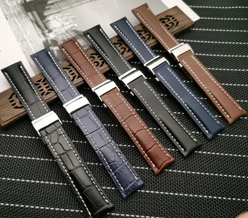 Luxury Genuine Leather watchband Watch Band Black Brown Blue Watchbands 20mm 22mm 24mm for Breitling strap with logo
Luxury Genuine Leather watchband Watch Band Black Brown Blue Watchbands 20mm 22mm 24mm for Breitling strap with logo